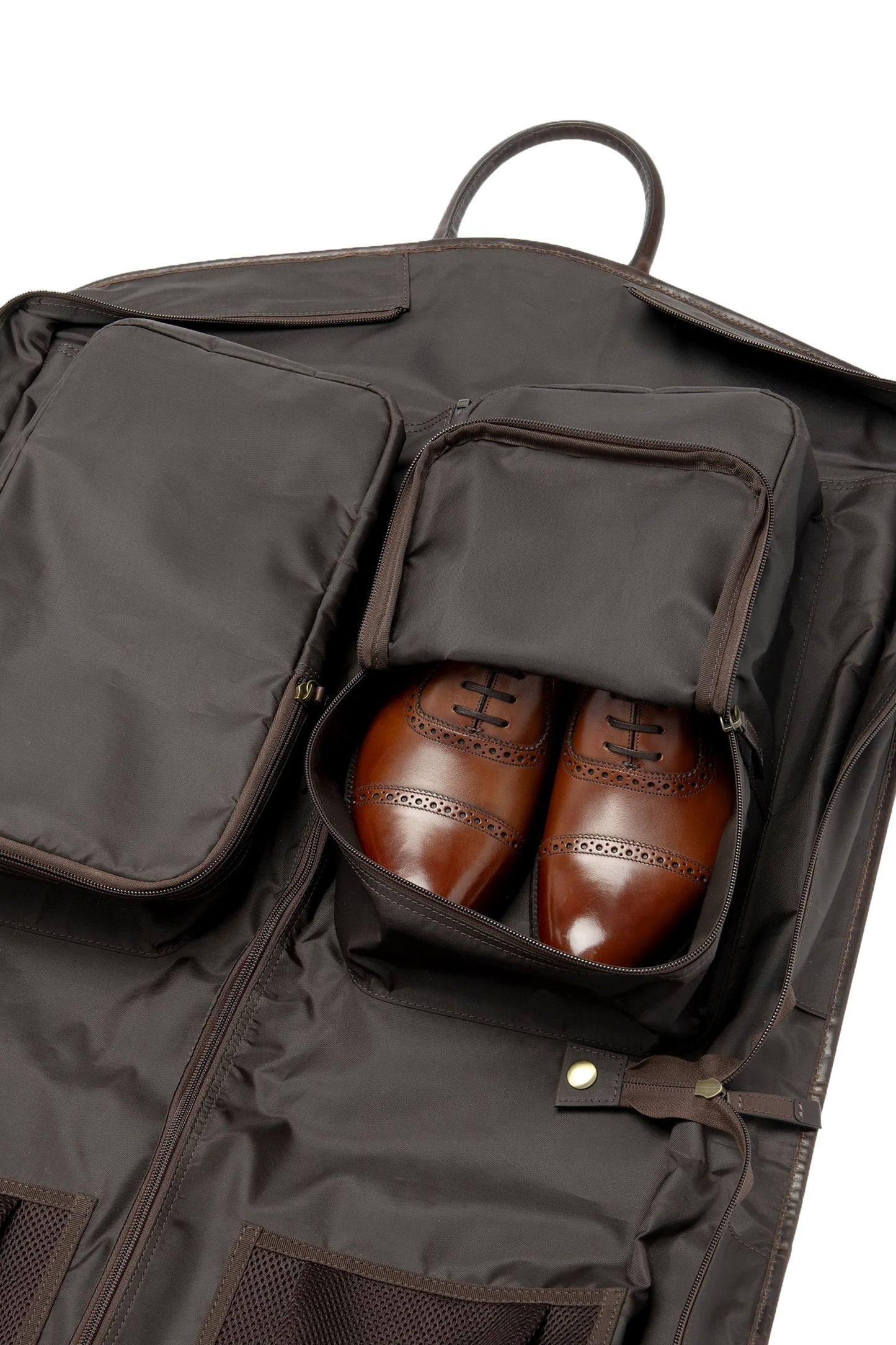 Loake London Suit Carrier Dark Brown Leather
