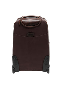 Loake Paris Brown Leather Wheeled Suitcase Brown Leather Loake Michael Stewart Menswear  Bags