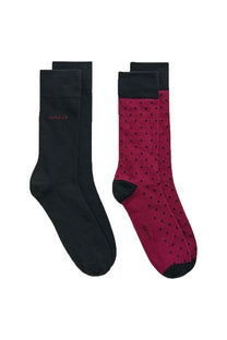 Gant 2 Pack Socks Rich Wine Gant