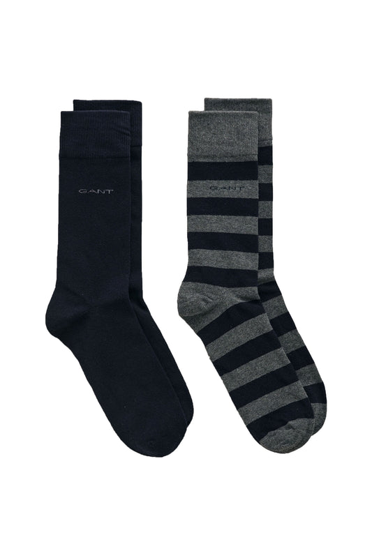 Gant 2 Pack Socks Charcoal Melange