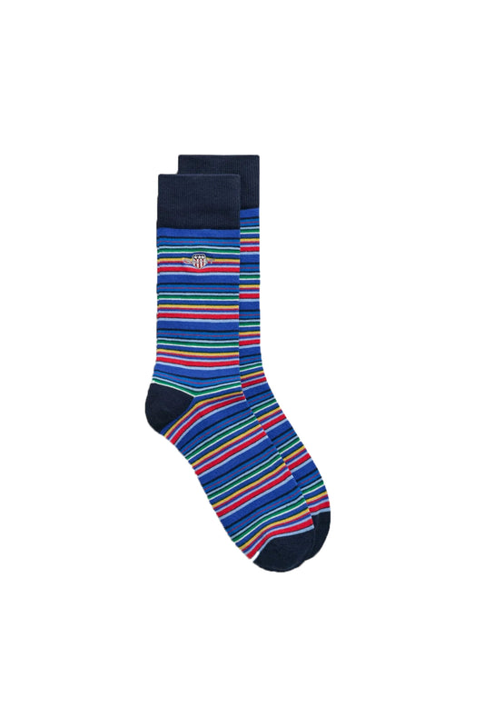 Calzini Gant Shield Multistripe blu sera