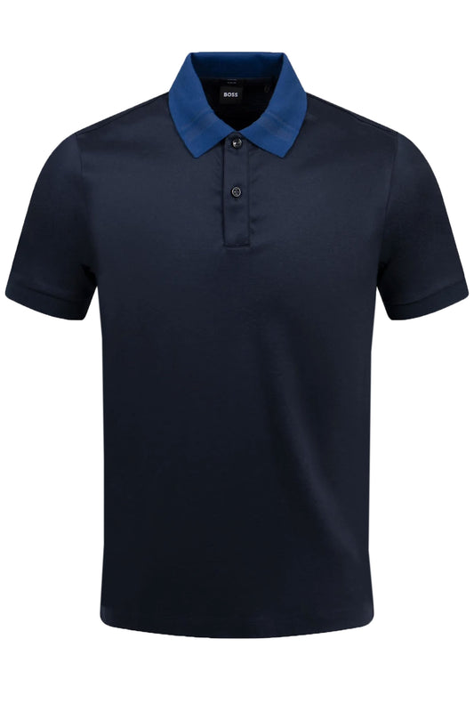 Polo Boss H-phillipson 117 bleu foncé