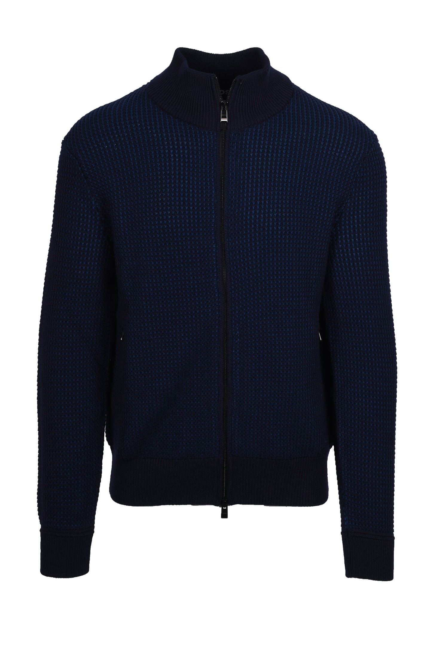 Boss H-emabeo Full Zip Maglieria Blu Scuro