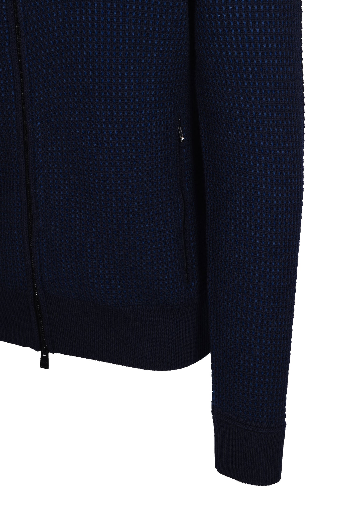 Boss H-emabeo Full Zip Maglieria Blu Scuro