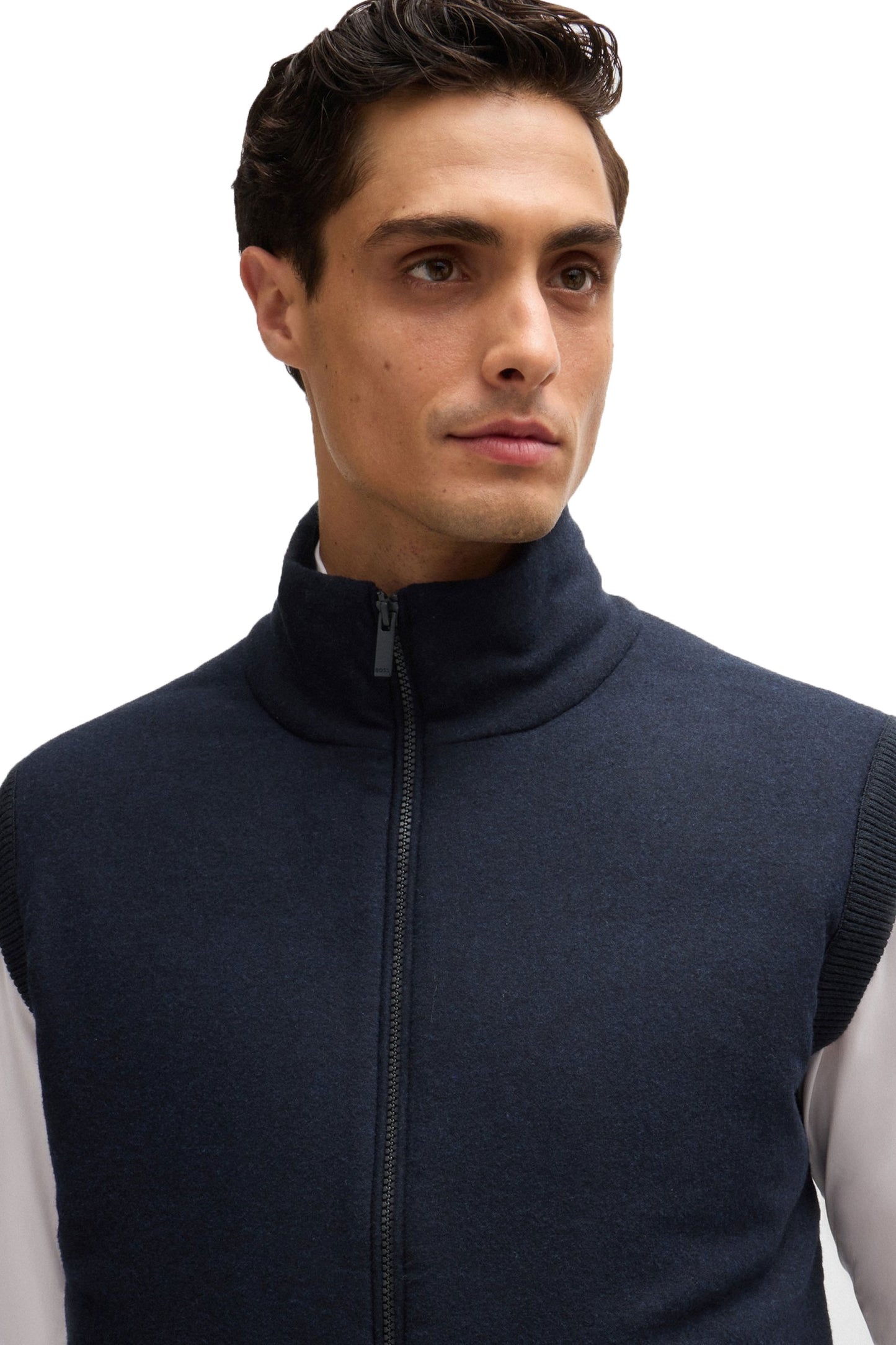 Boss P-eflanolo Gilet Blu Scuro
