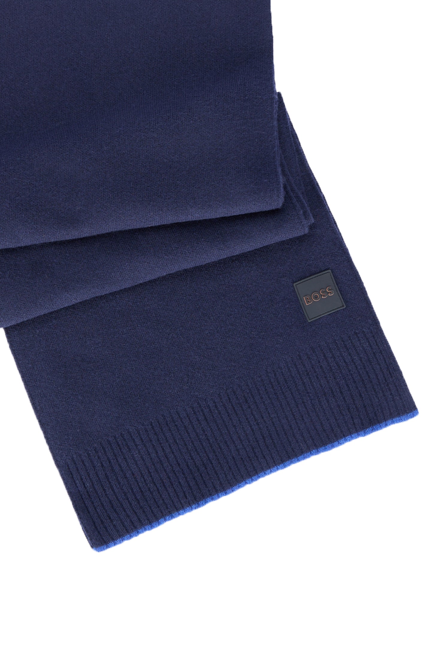Boss Armato_sciarpa e cappello set blu scuro