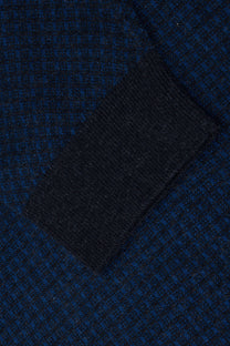 Boss H-eltorino Half Zip Knitwear Dark Blue Boss Black