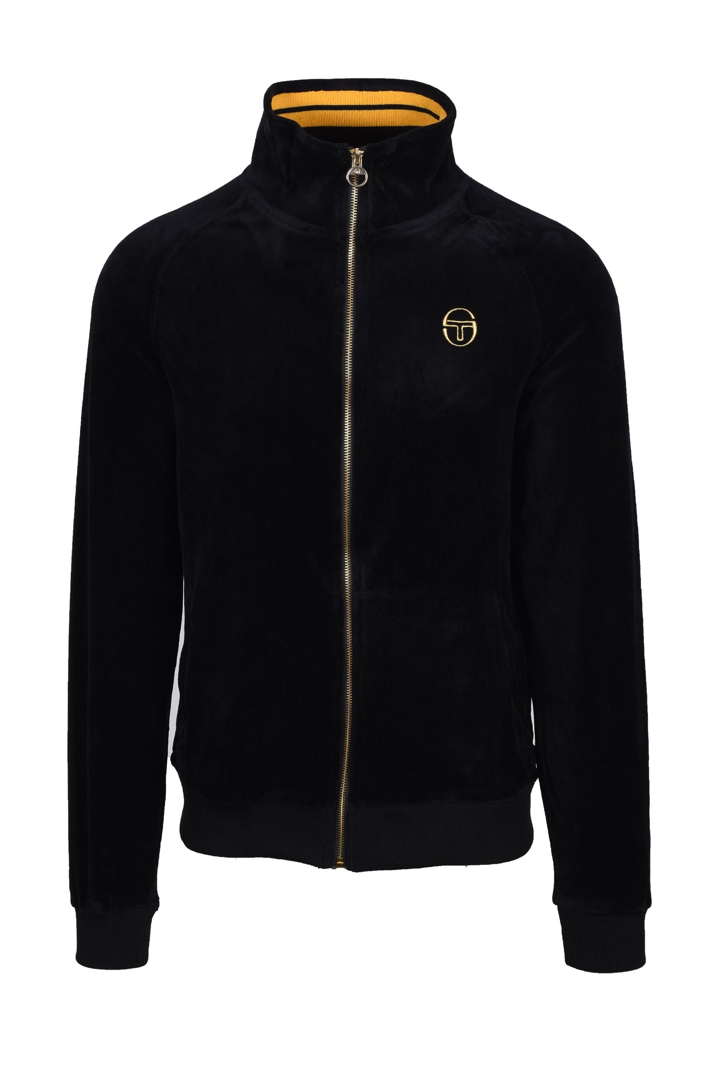 Sergio Tacchini Court Velour Track Top Black
