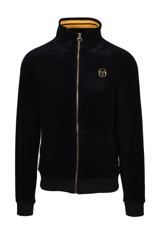 Sergio Tacchini Court Velour Track Top Black