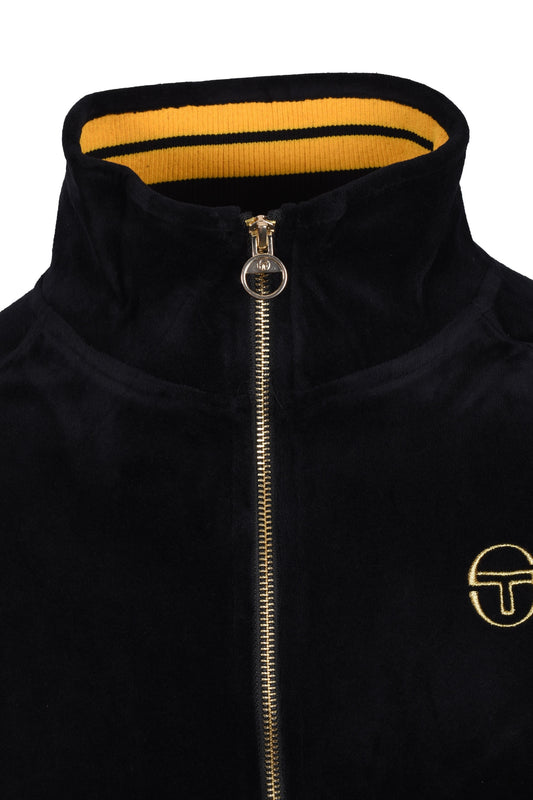 Sergio Tacchini Court Velour Track Top Black