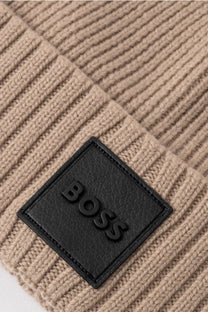 Boss Black Flavio Beanie Hat Light Beige Boss Black