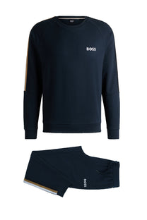 Boss Iconic Pajama Set Dark Blue BOSS Bodywear
