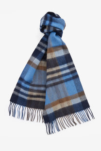 Barbour Field Scarf Navy Check Barbour