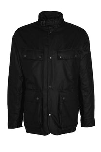 Barbour International Wellstone Wax Jacket In Black Barbour International