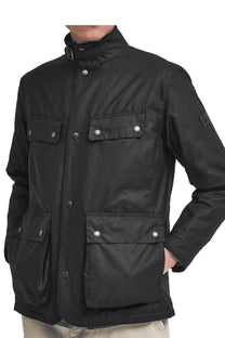 Barbour International Wellstone Wax Jacket In Black Barbour International