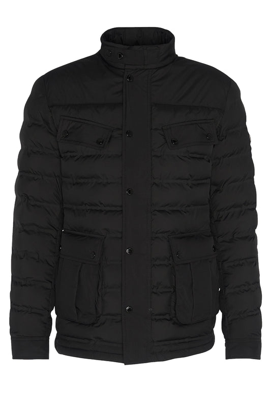 Barbour International Giacca imbottita Ariel saldata nera