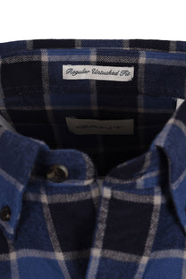 Gant Reg Herringbone Check Shirt Evening Blue Gant