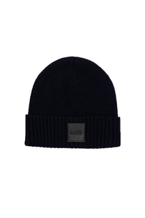Boss Flavio Beanie Hat Dark Blue Boss Black