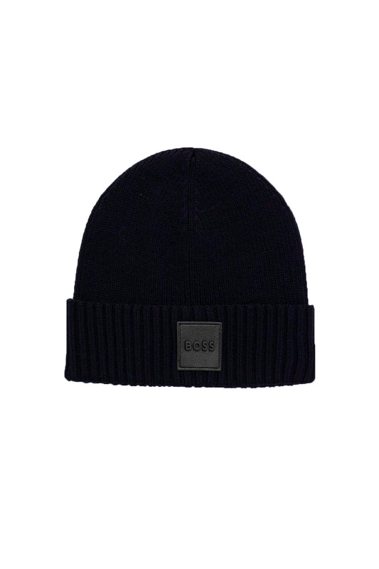 Boss Flavio Beanie Hat Dark Blue