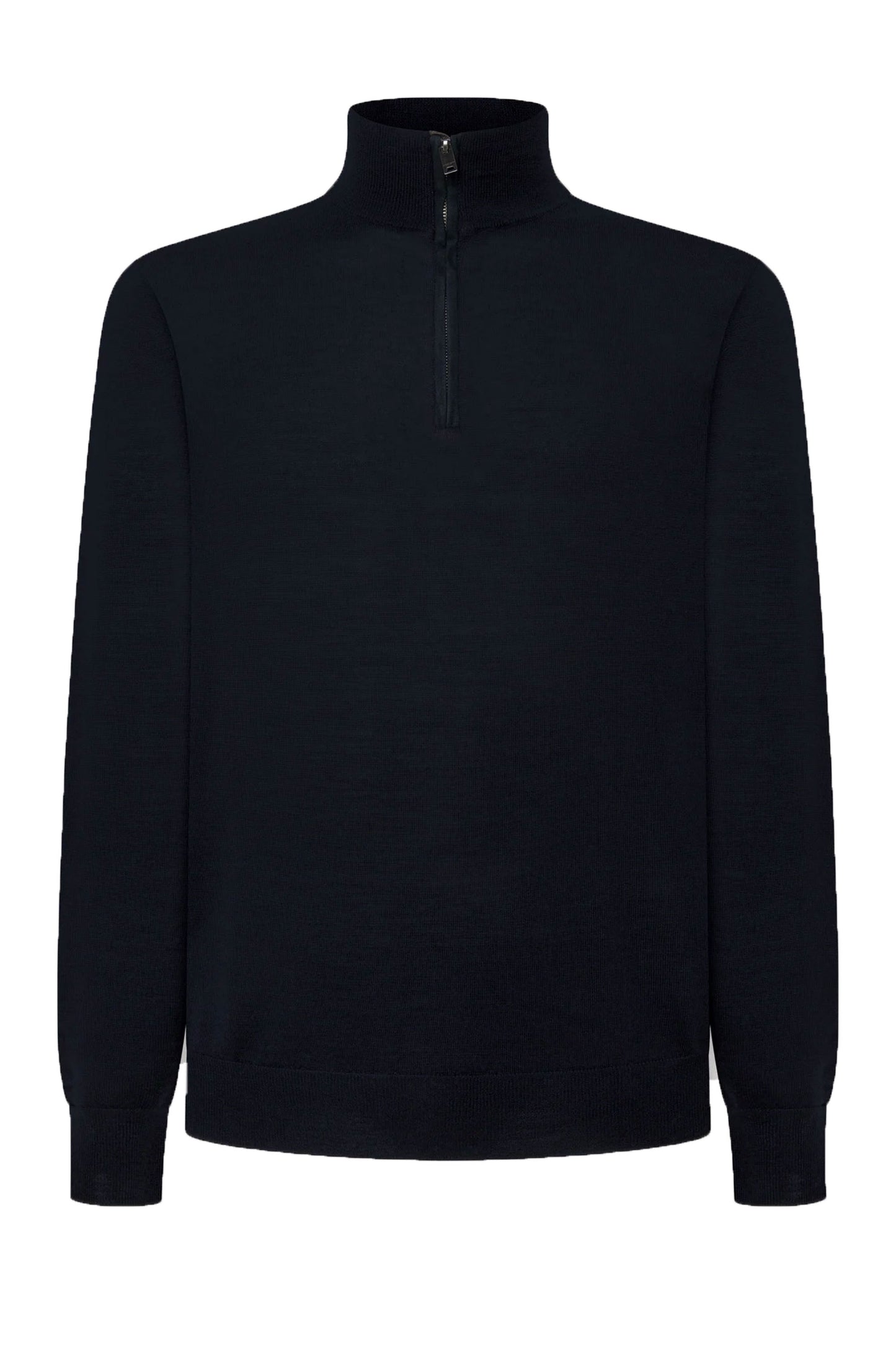 Pull Hackett Merino Silk Half Zip Bleu nuit