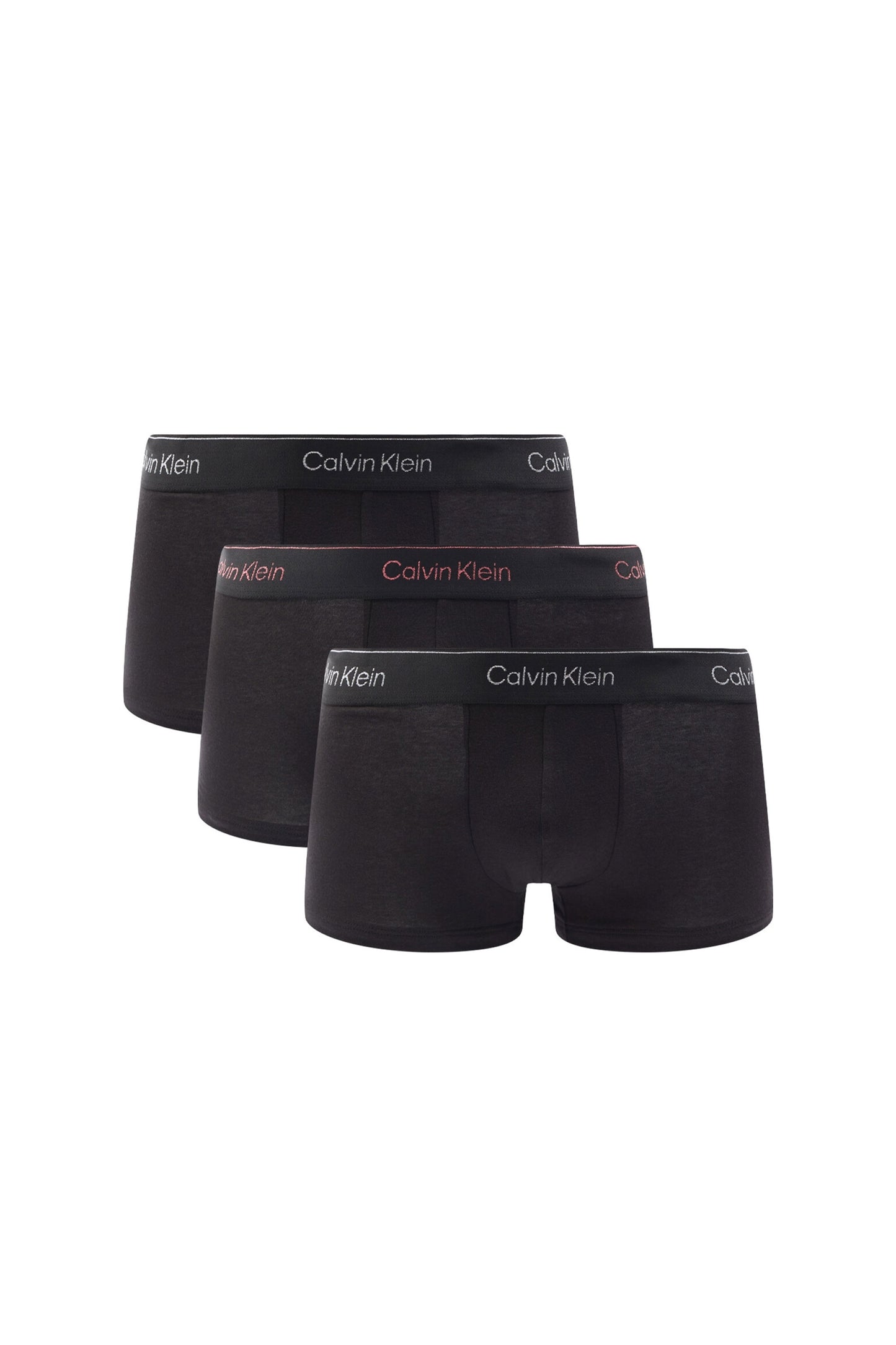 Calvin Klein Slip a vita bassa 3pz B-argento