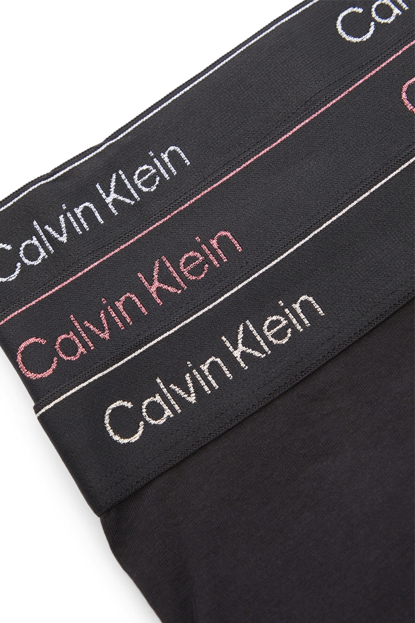 Calvin Klein Slip a vita bassa 3pz B-argento