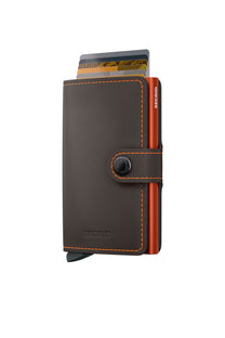 Secrid Mini Wallet Matte Truffle/Orange Secrid