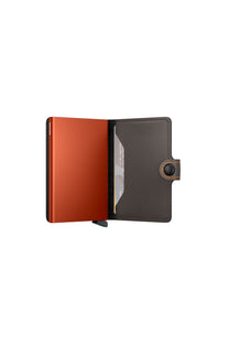 Secrid Mini Wallet Matte Truffle/Orange Secrid