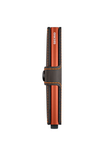 Secrid Mini Wallet Matte Truffle/Orange Secrid