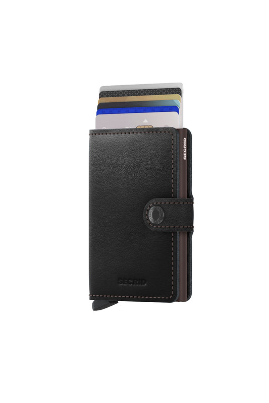 Portefeuille Mini Secrid Noir/Marron