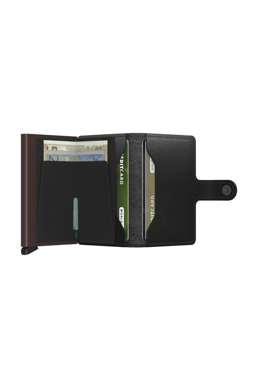 Portefeuille Mini Secrid Noir/Marron