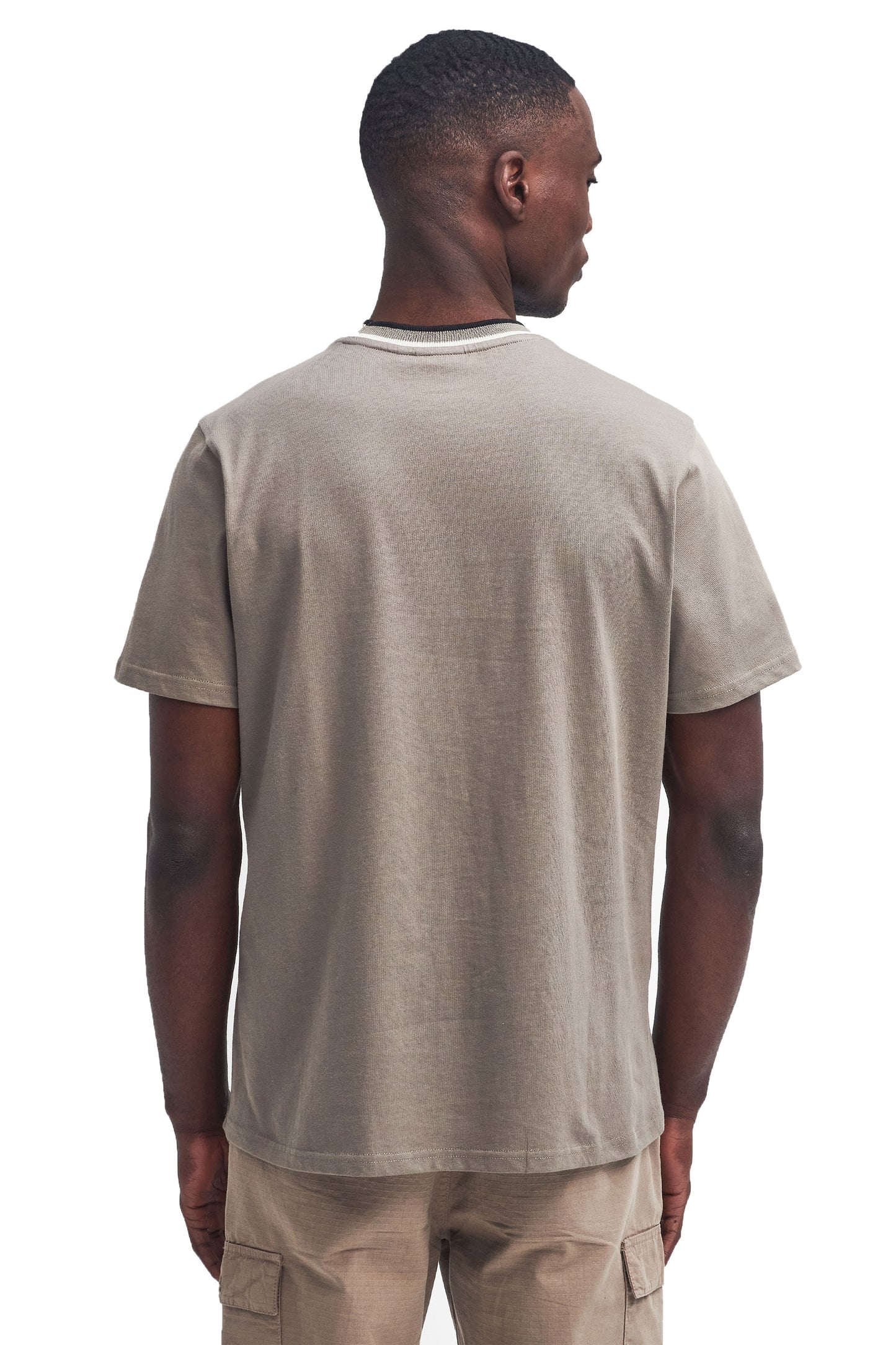 Barbour International Buxton Tipped T-shirt Brindle