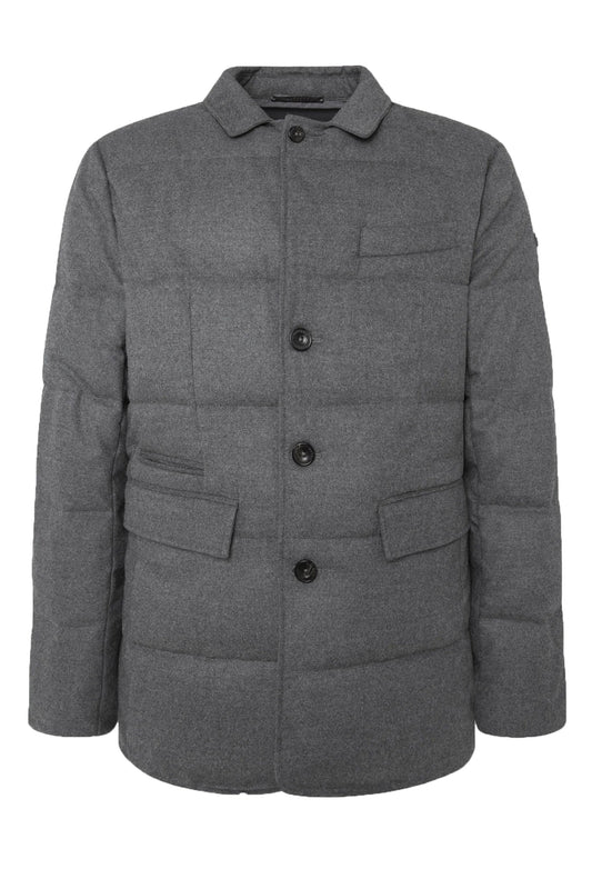 Hackett Flannel Blazer Granite Grey