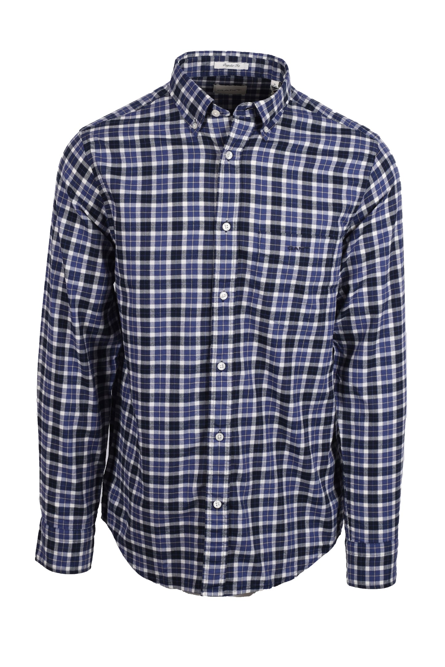 Gant Reg Light Twill Check Shirt Sailor Navy
