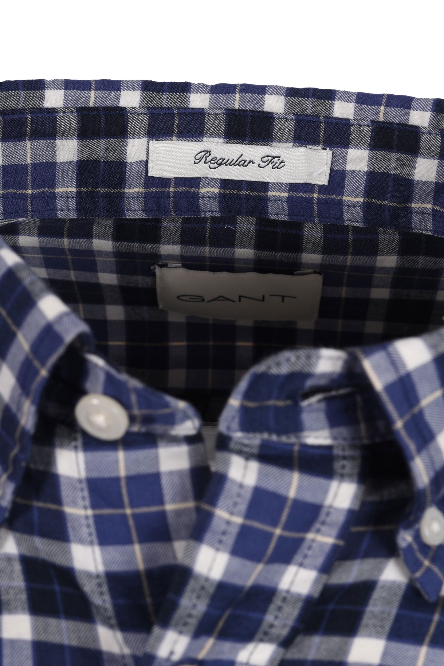 Gant Reg Light Twill Check Shirt Sailor Navy