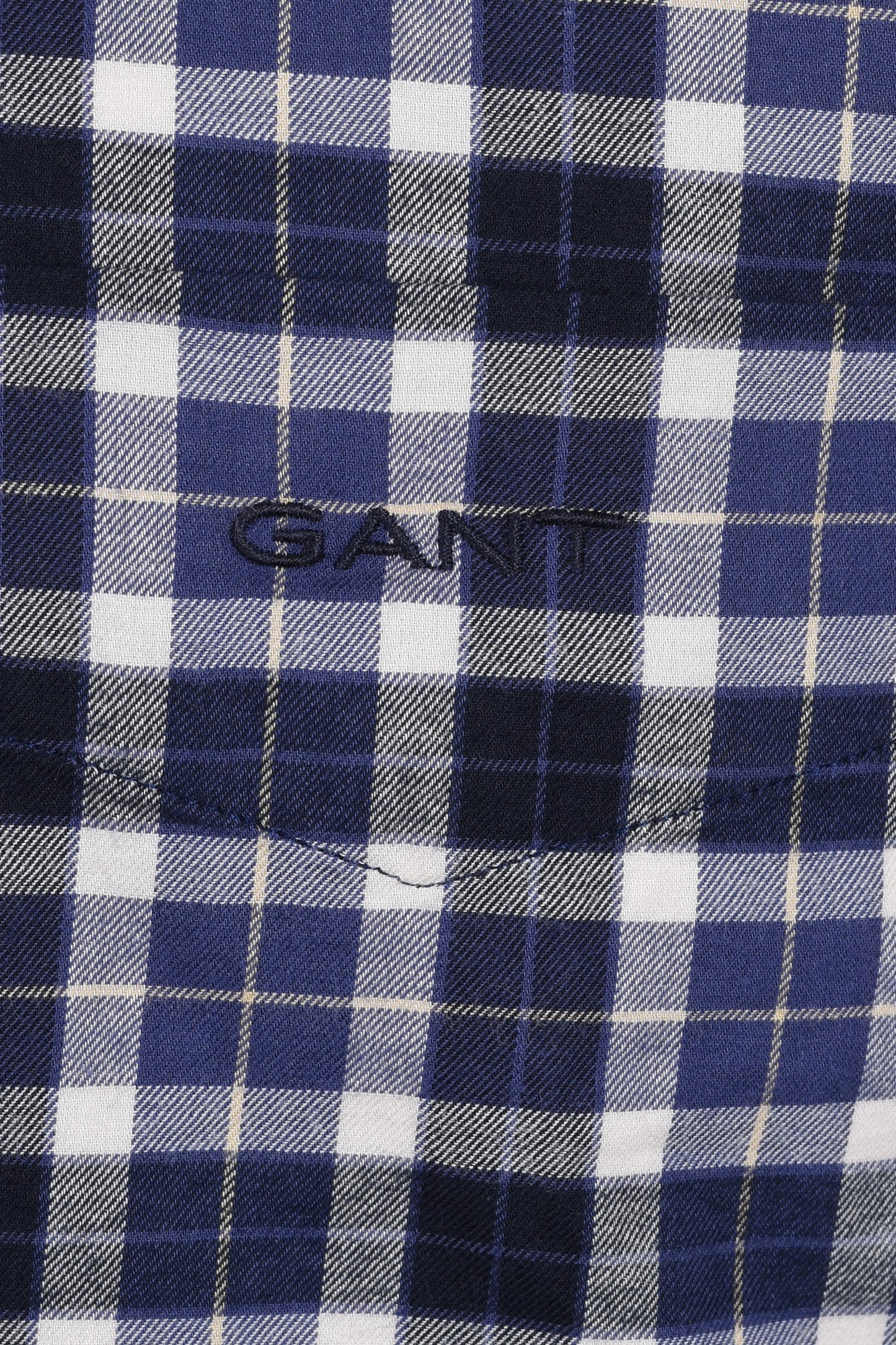Gant Reg Light Twill Check Shirt Sailor Navy