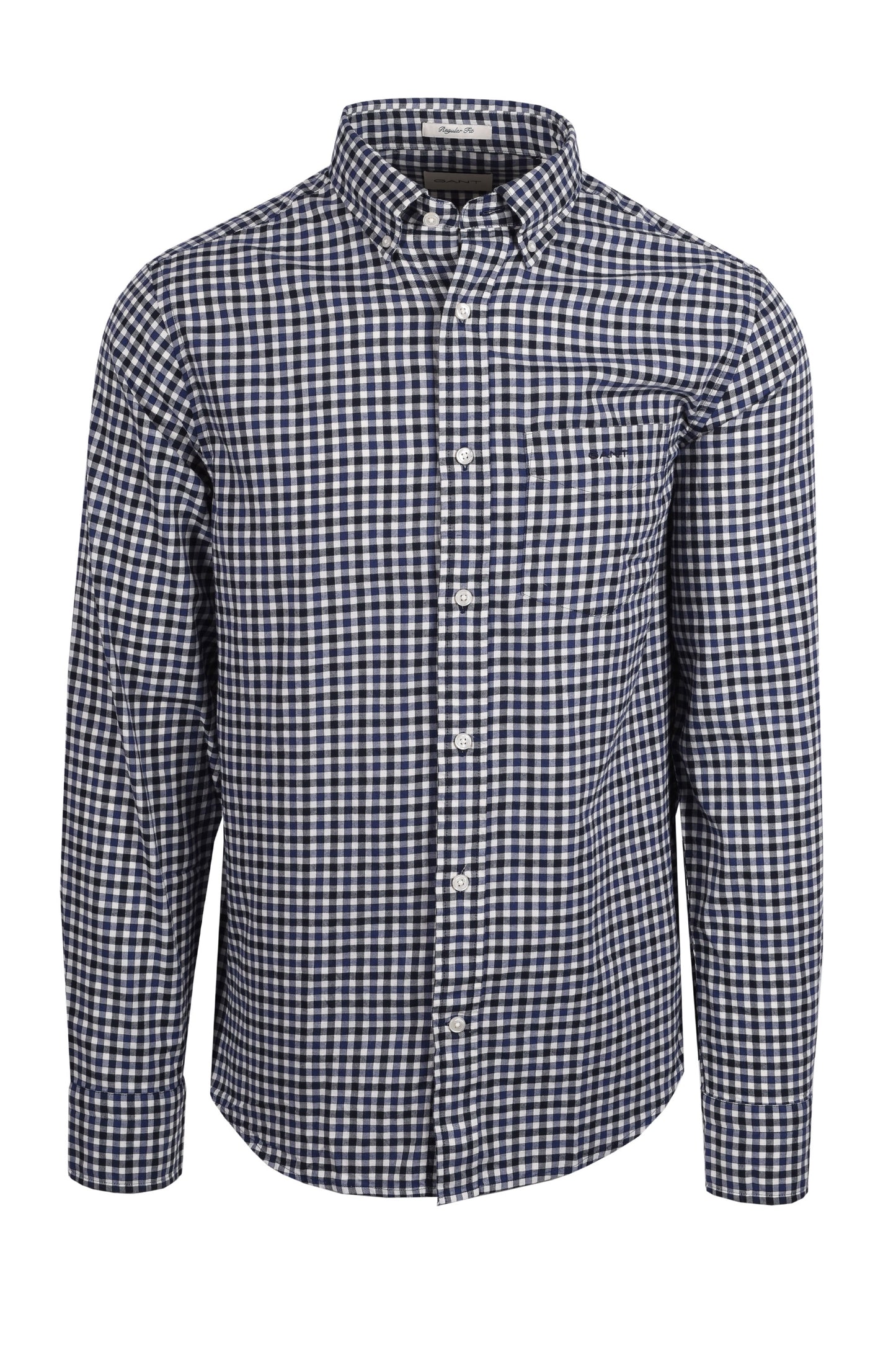Camicia a quadri in twill leggero Gant Reg Navy Sailor