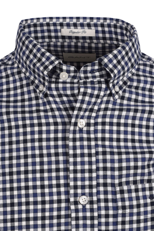 Camicia a quadri in twill leggero Gant Reg Navy Sailor