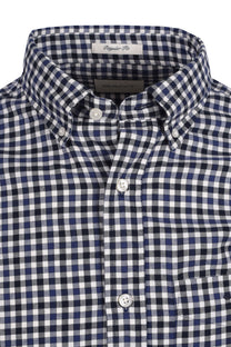 Gant Reg Light Twill Gingham Shirt Sailor Navy Gant