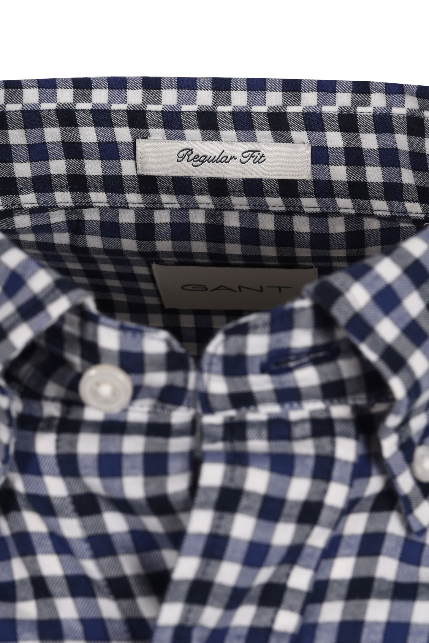 Camicia a quadri in twill leggero Gant Reg Navy Sailor