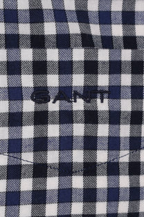 Gant Reg Light Twill Gingham Shirt Sailor Navy Gant