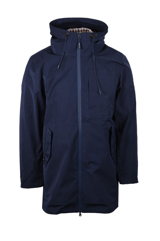 Parka à carreaux Aquascutum 3 Way Active Club bleu marine