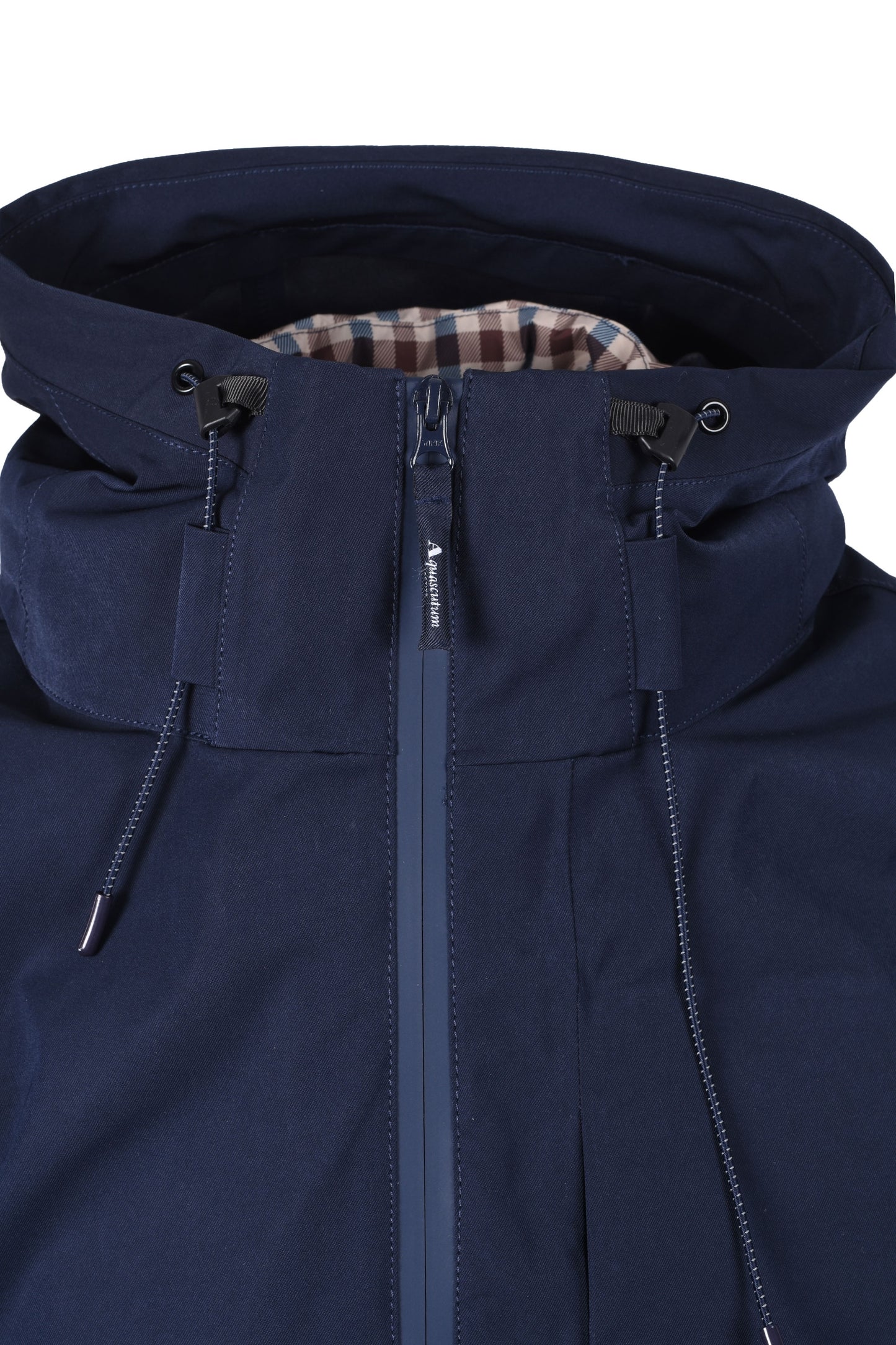 Aquascutum 3 Way Active Club Check Parka Navy