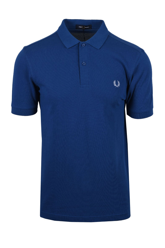 Polo Fred Perry Plain sfumata Cobalto/Fumo chiaro