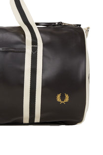 Fred Perry Classic Barrel Bag Black/Ecru Fred Perry Michael Stewart Menswear  Bags