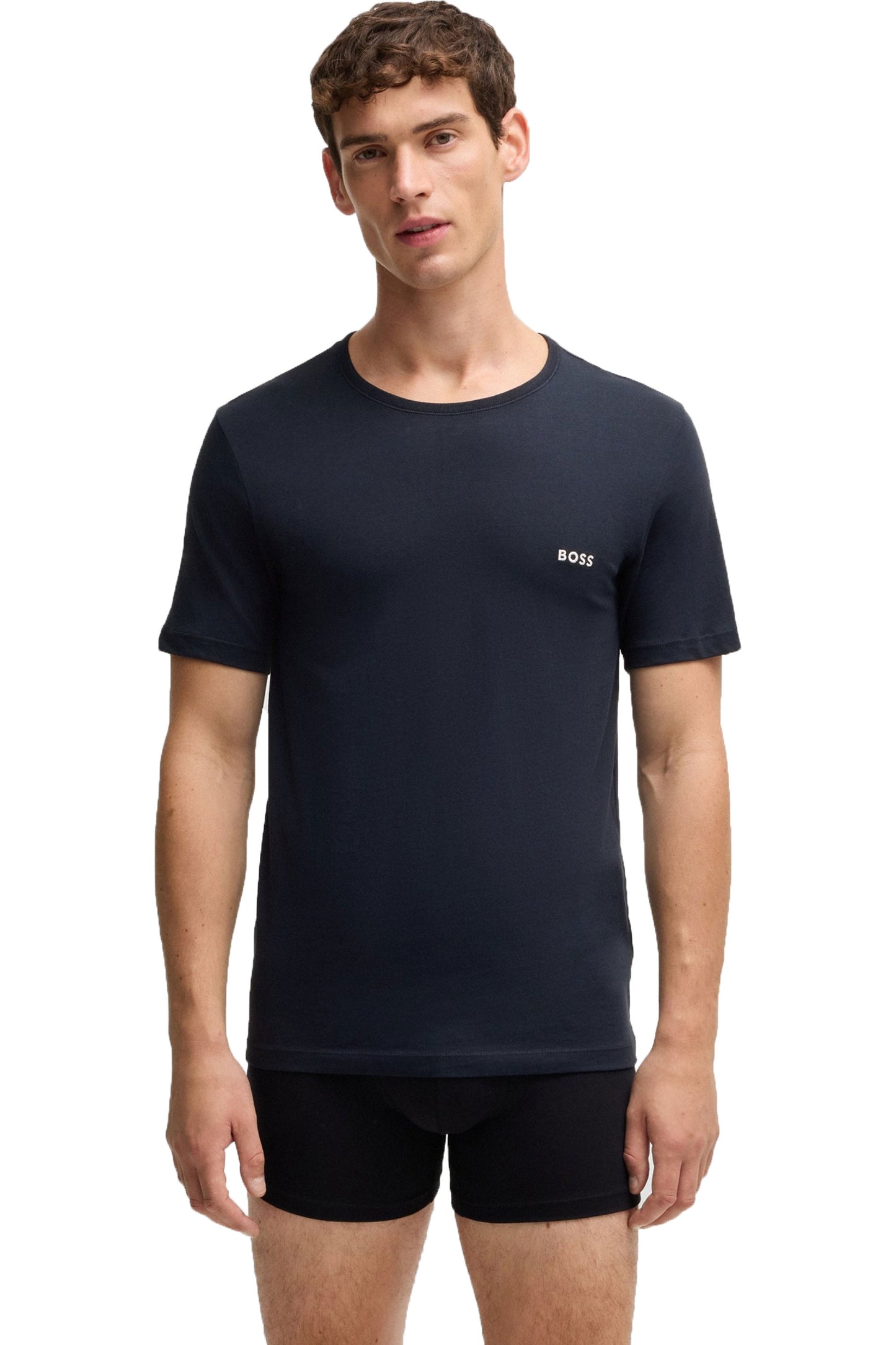 Lot de 3 t-shirts Boss Rn Classic Gris/Blanc/Marine