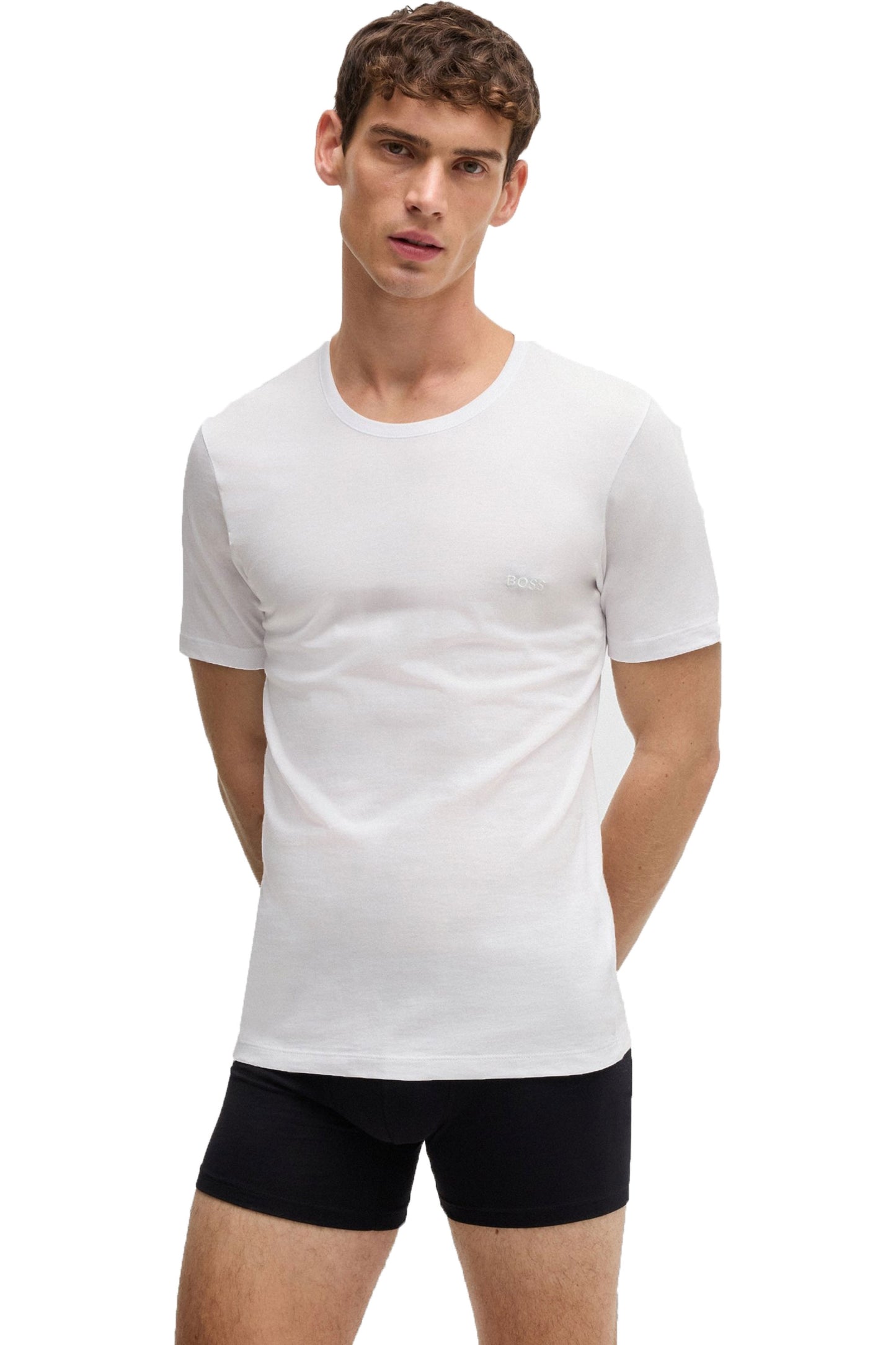 Lot de 3 t-shirts Boss Rn Classic Gris/Blanc/Marine