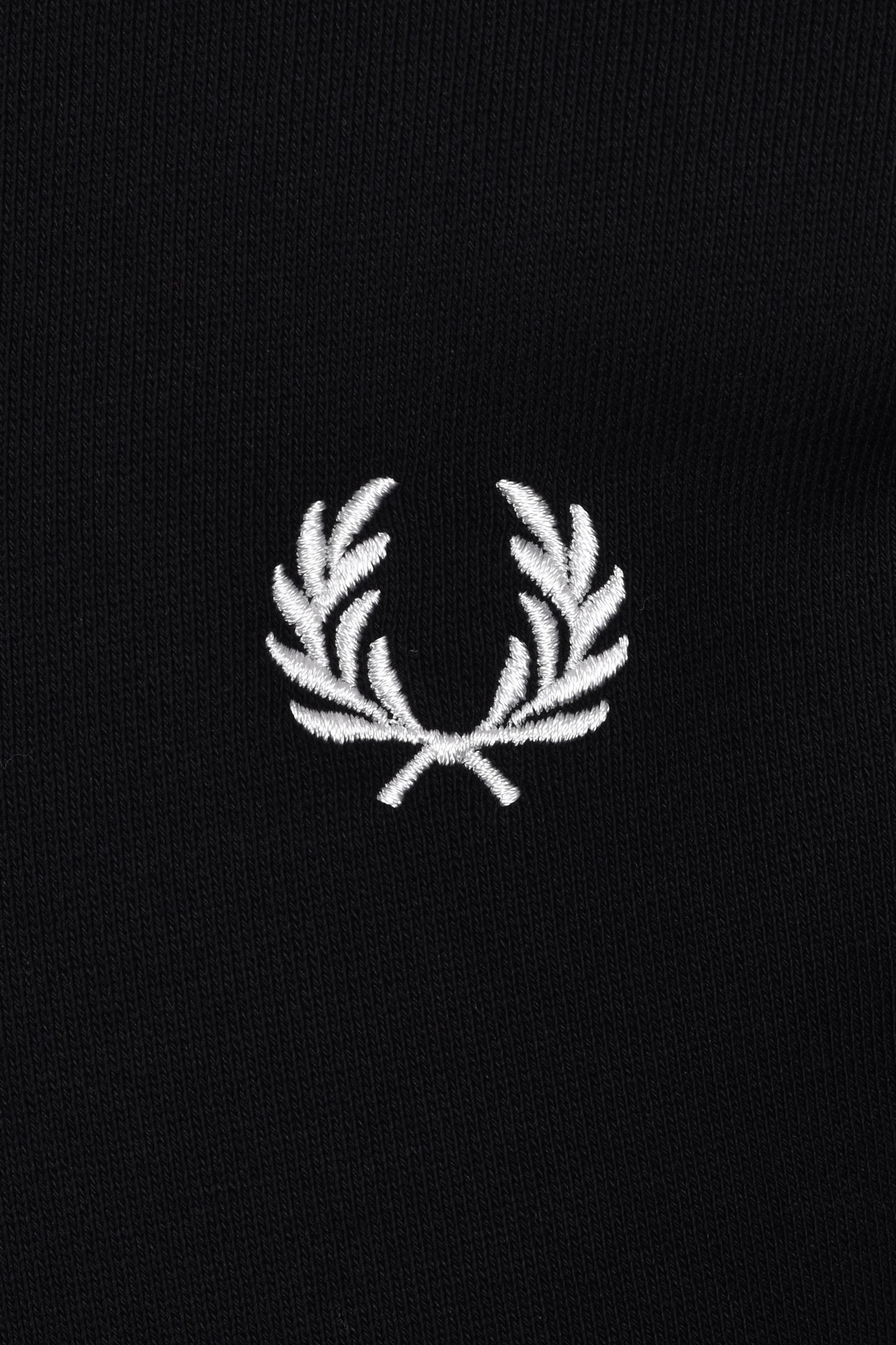 Fred Perry Half Zip Sweatshirt Black/White Fred Perry Michael Stewart Menswear  Sweatshirts & Hoodies