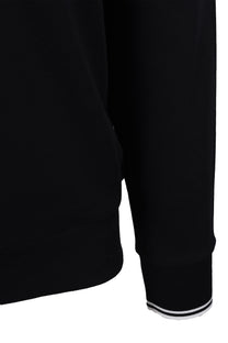 Fred Perry Half Zip Sweatshirt Black/White Fred Perry Michael Stewart Menswear  Sweatshirts & Hoodies