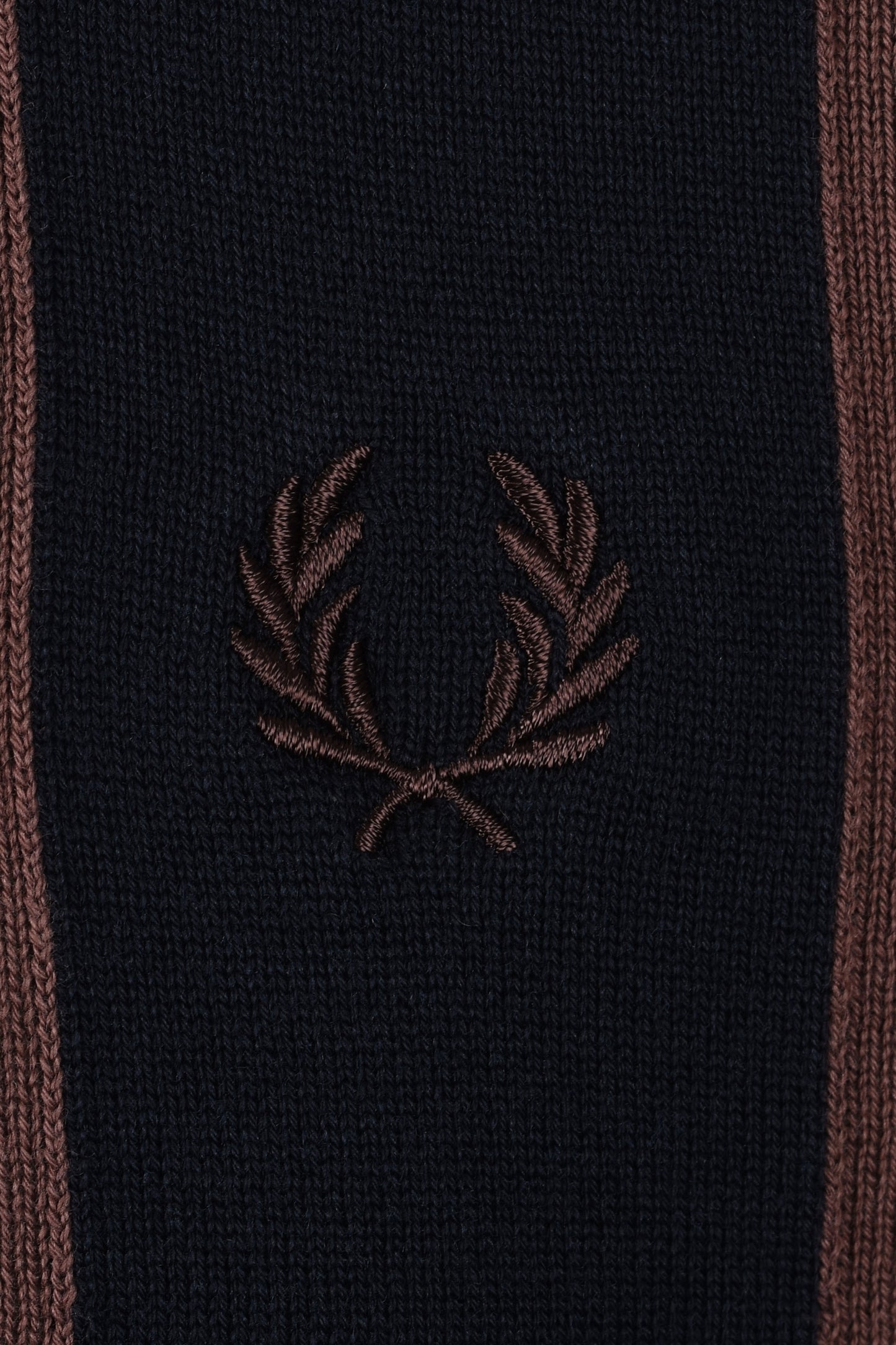 Polo in maglia a righe verticali Fred Perry blu navy